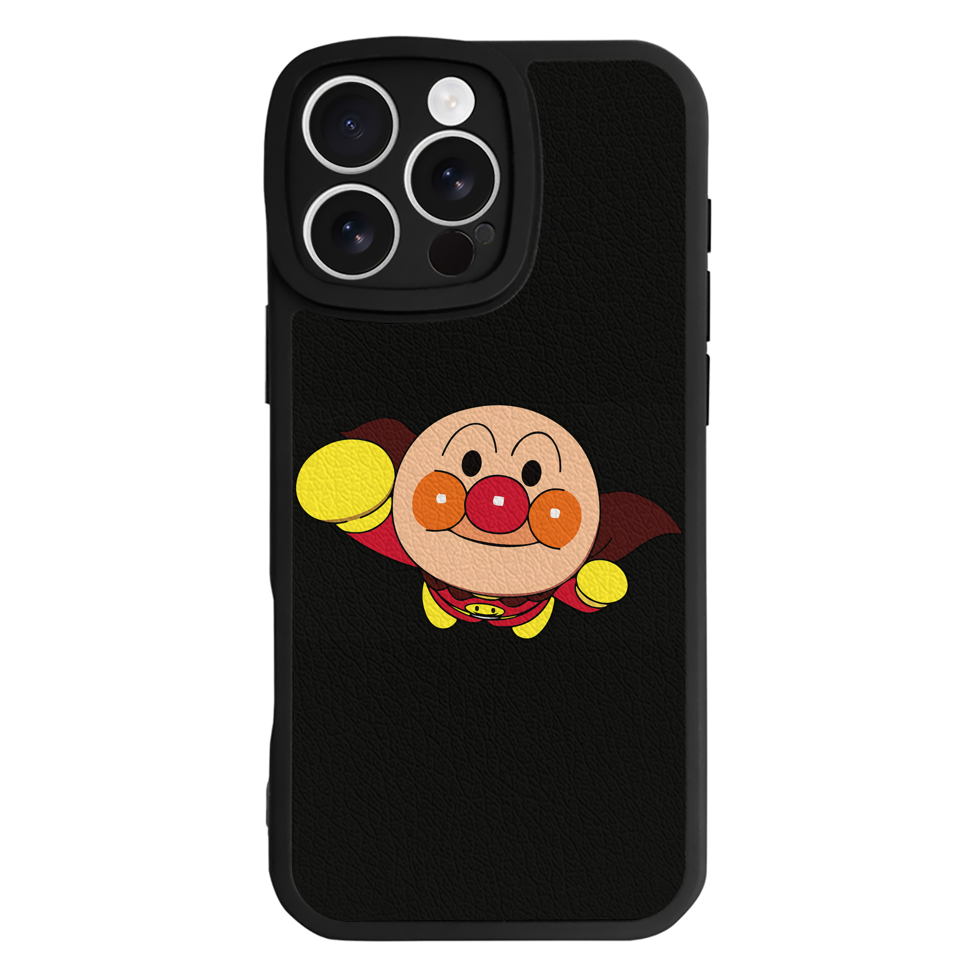 （画像用） アンパンマン Anpanman 【iPhone 16シリーズ対応】シリコンスマホケース（レザー調） 材質：シリコン